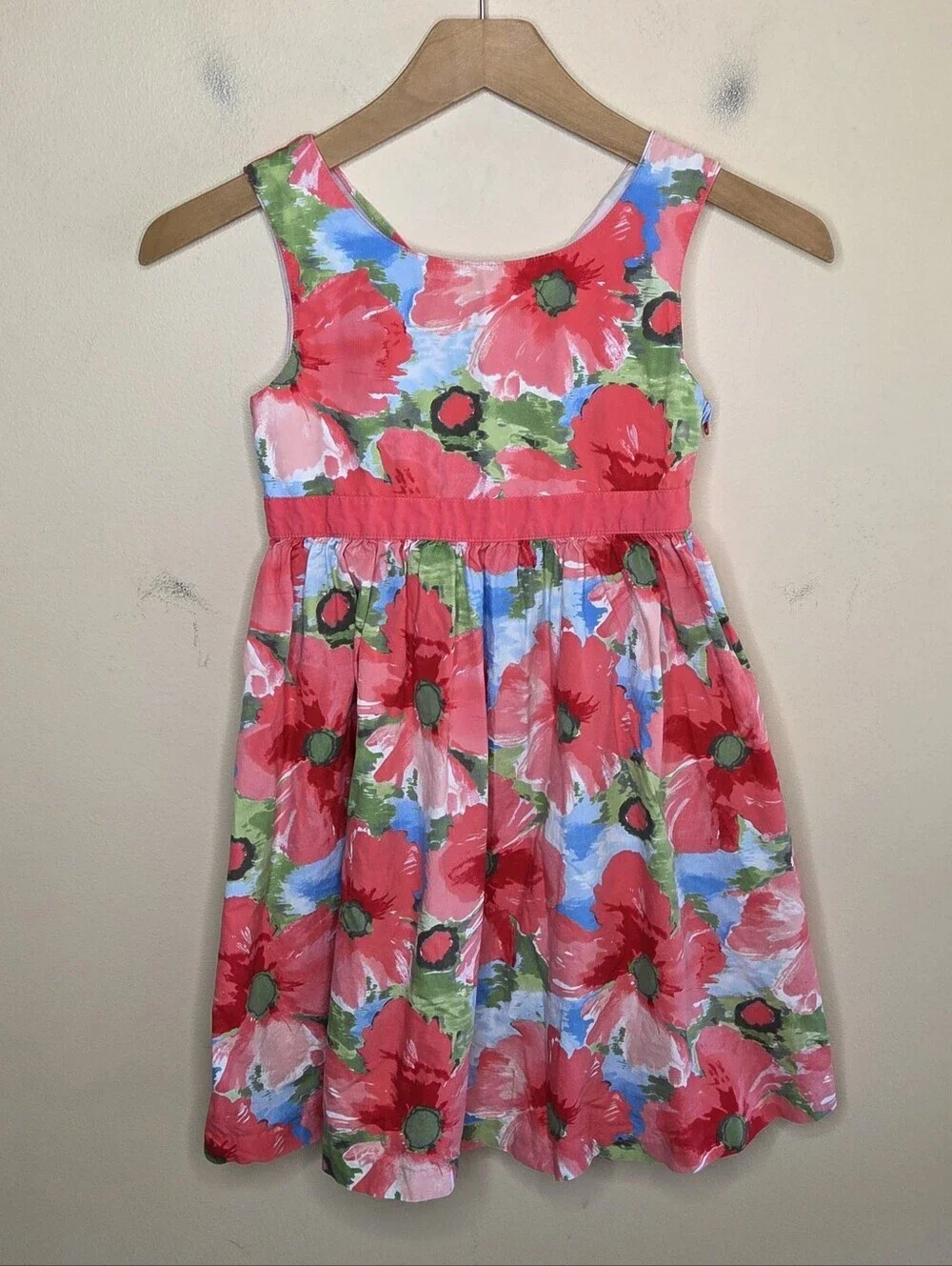 Gymboree Burst of Spring Coral Floral Sun Dress Girls Size 8 Spring Summer